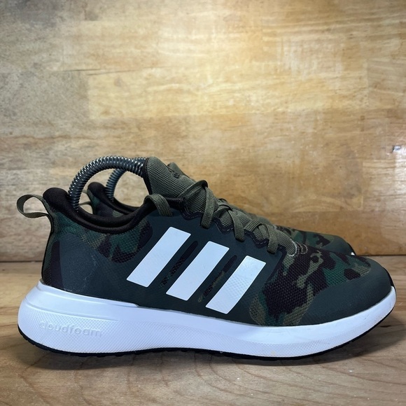 Adidas Fortarun 2.0 Cloudfoam Camouflage Womens Size 6 (5Y) Running Shoes - Picture 1 of 8